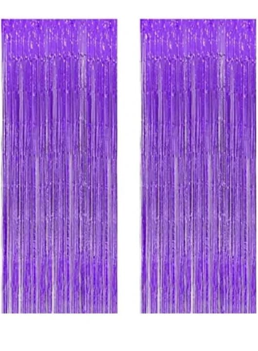 Foil Curtain for Birthday Decorations/Anniversary (1 pc Foil Fringe Curtain) – CakeZake