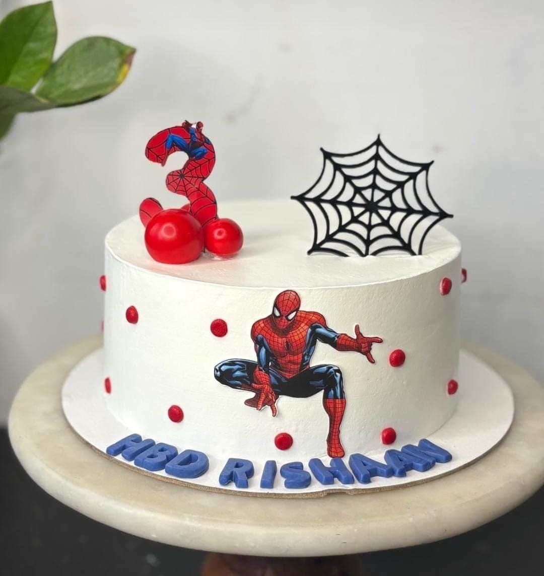 Spiderman Themed Photo Printed Cake – CakeZake