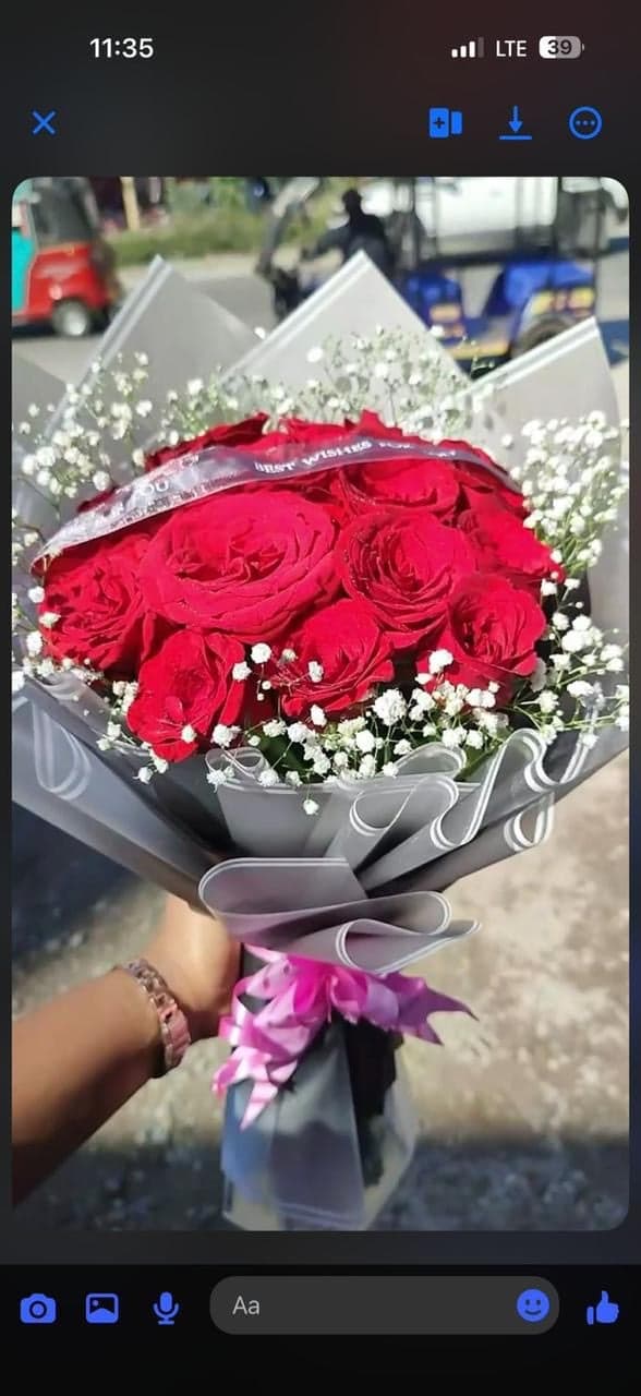 Red Rose Love Bouquet 10 pcs Rose – CakeZake