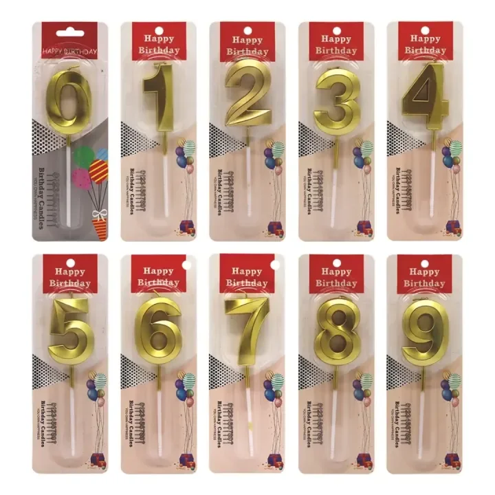 Number Candle 0-9 – CakeZake