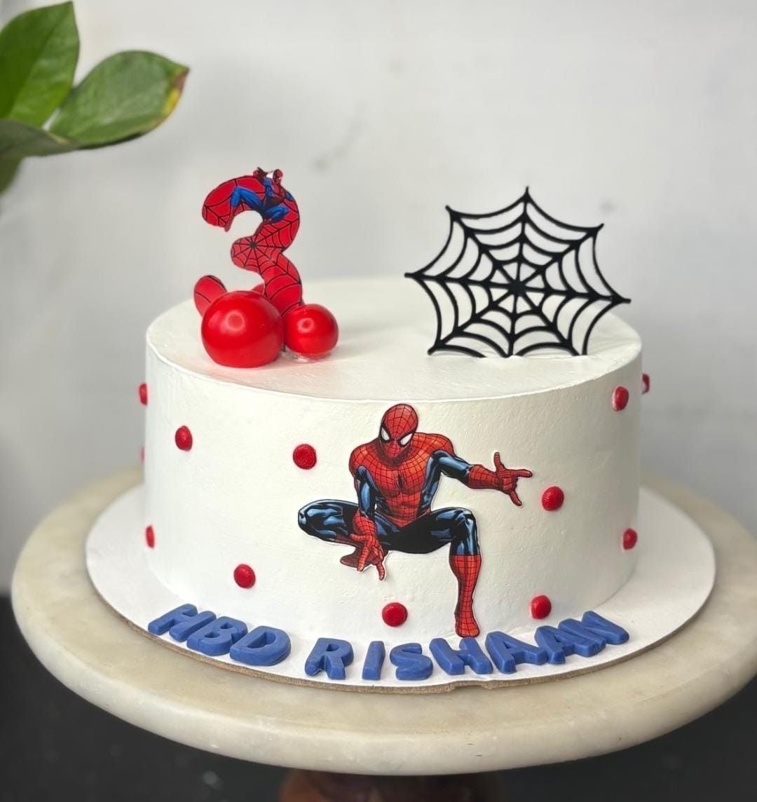 Spiderman Themed Photo Printed Cake – CakeZake