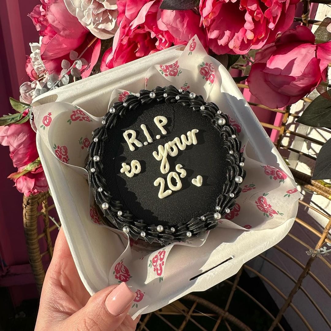Birthday RIP TO YOUR 20s Theme Bento Black Cake – CakeZake