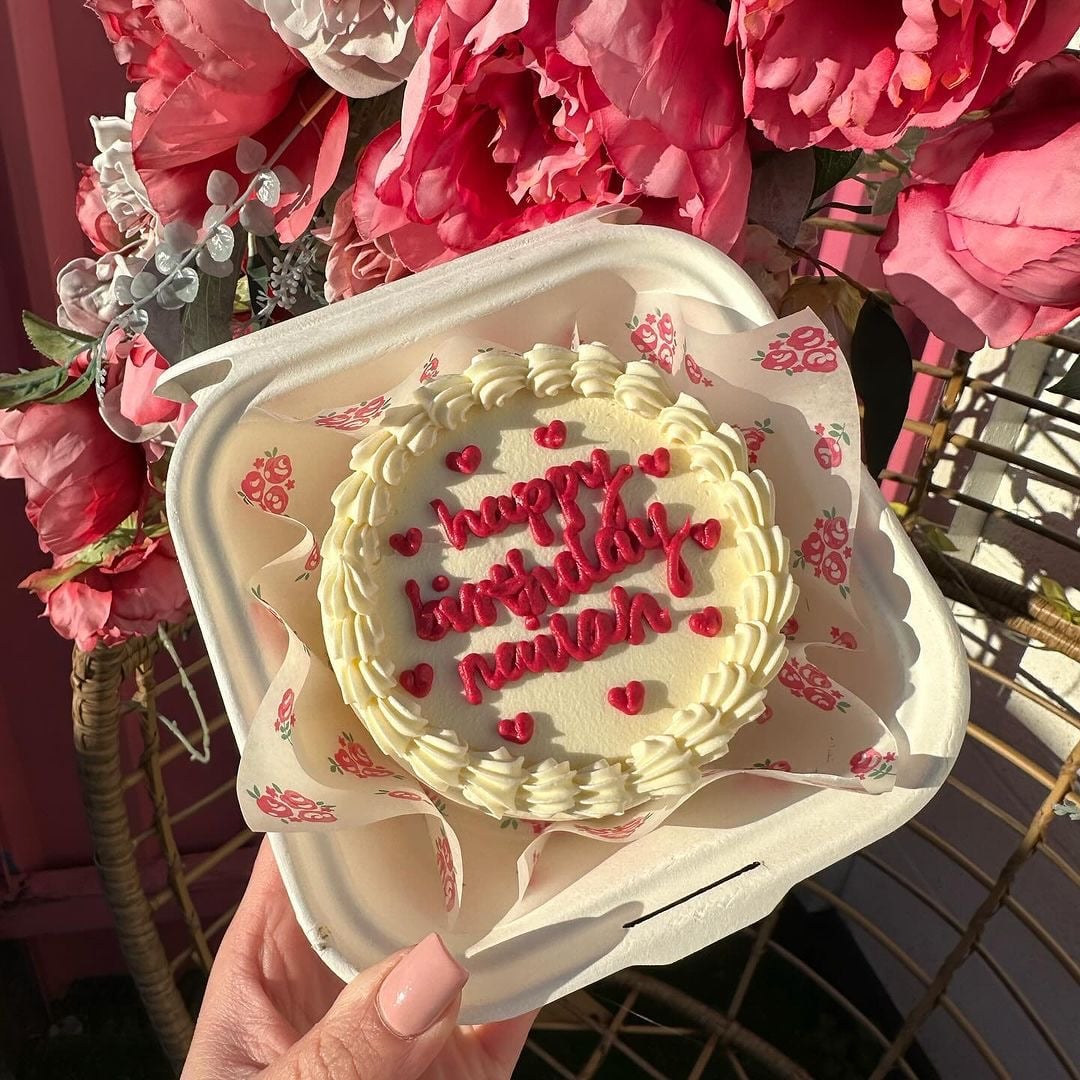 Birthday Theme Bento Cake in Yellow Color – CakeZake