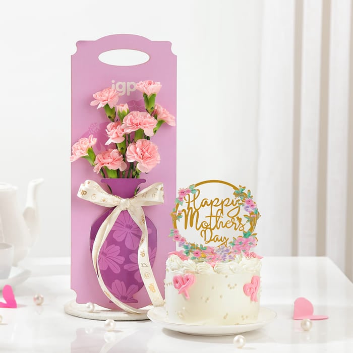 Small Flower Garnish Collection with Mini Cake – CakeZake