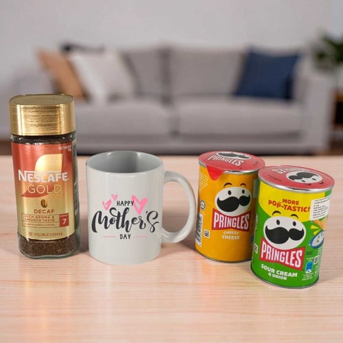 Delightful Mother’s Day Coffee & Snack Gift Hamper – CakeZake Nepal