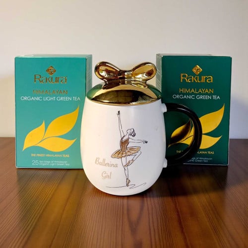 Calming Moments Tea Gift Set with Green Tea & Mug – CakeZake Nepal
