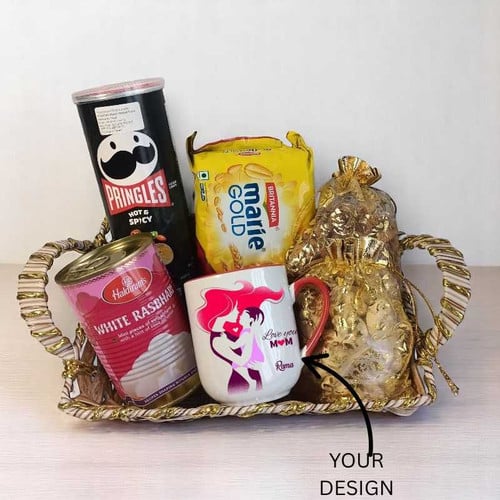 Dry Nuts Pouch With Snacks Gift Hamper For Mom – CakeZake Nepal