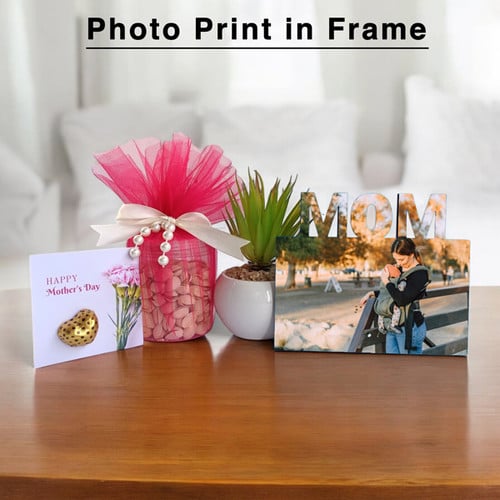 Personalize Frame with Nuts, Plant and Greeting Card for Mom – CakeZake Nepal
