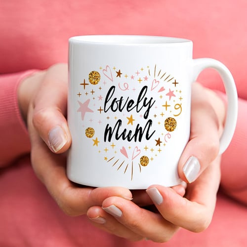 Lovely Mum Printed Mug For Mother's Day – CakeZake Nepal