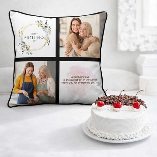 Mother’s Day Special Photo Cushion & Cake Combo – CakeZake Nepal
