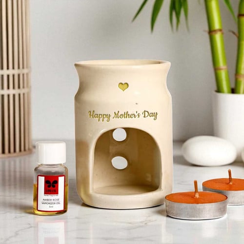 Happy Mother's Day Engraved on Amber Rose Vaporizer Set – CakeZake Nepal