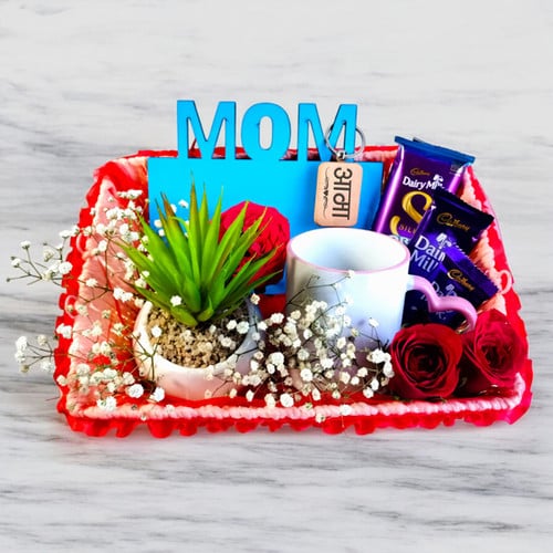 Personalize Mom Hamper with Sweet Treats – CakeZake Nepal